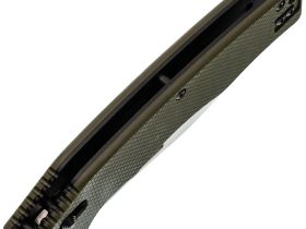 Складной нож Obertech ns-01 Drop point satin, сталь VG-10, рукоять G10, олива