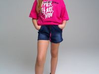 Фуфайка трикотажная для девочек (футболка)