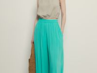 Брюки широкого кроя на резинке