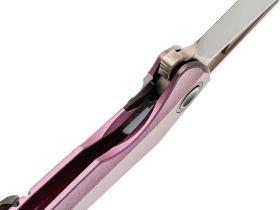 Складной нож TUOTOWN Magpie, сталь M390, рукоять Crystal Titanium Purple