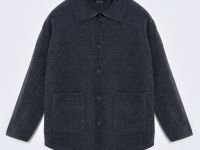 Кардиган свободного силуэта с отложным воротником