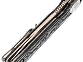 Складной нож Dr.Tech W3897MG, сталь D2, рукоять микарта, Pattern gray