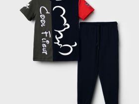 Комплект трикотажный для мальчиков: фуфайка (футболка), брюки