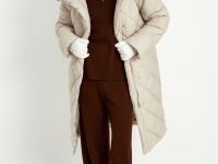 Пальто утепленное с утиным пухом