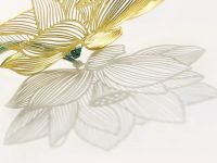 Закладка для книг с кисточкой "Благородный лотос" (латунь, нейлон)