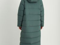 Пуховое пальто прямого силуэта