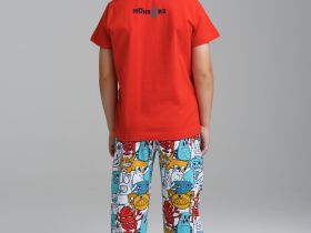 Комплект трикотажный для мальчиков: фуфайка (футболка), брюки