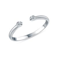 Серебряное кольцо с фианитами