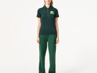 Женское хлопковое эластичное мини-поло Lacoste L.12.D