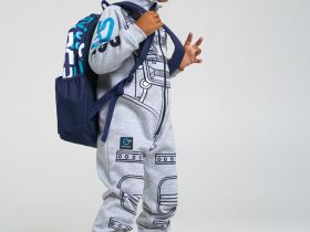 Комбинезон из футера с начесом для мальчика