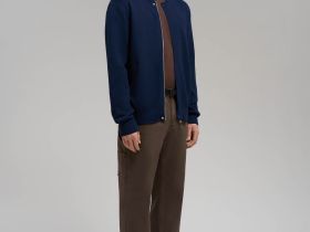 Кардиган из хлопка на молнии