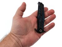 Складной нож НОКС Финка-М, сталь D2, рукоять G10 черно-синяя