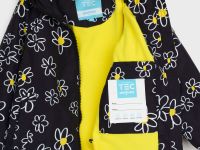 Куртка текстильная с полиуретановым покрытием для девочек (ветровка)