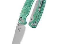 Складной нож Bestechman Cicada's Wing, сталь MagnaCut, рукоять Crystallized Titanium, зеленый
