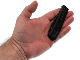 Автоматический складной нож Viking Nordway KA222-1, сталь D2, рукоять алюминий, черный