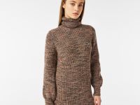 Шерстяное платье Lacoste с высоким воротом