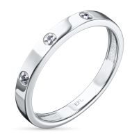 Кольцо из серебра с аметистами э0607кц04220479