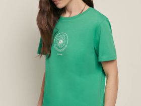 Футболка прямого силуэта с принтом