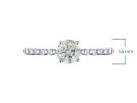 Кольцо из белого золота с бриллиантами э4701кц02210951