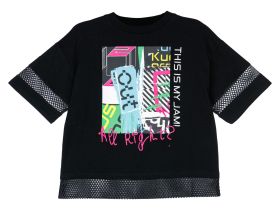 Фуфайка трикотажная для девочек (футболка)