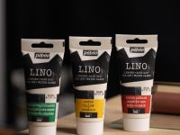 Краска для линогравюры Pebeo "LINO" 80 мл, дуохром розово-синий