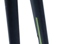 Жесткая карбоновая вилка Format 5343 1-1/8-1.5 28&quot; (черный матовый / зеленый 183 мм эксцентрик 9 мм шток 1 1/8&quot;-1.5&quot; (28.6 мм - 38.1 мм), карбон для дисковых тормозов)