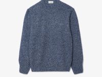 Мужской меланжевый свитер Lacoste с круглым воротом