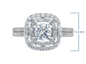 Кольцо из белого золота э0912кц03180300_white