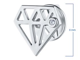 Пусеты из серебра э0612пс07172100