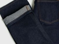 Прямые джинсы с высокой посадкой, Синий