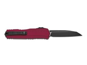 Автоматический нож Microtech Cypher II S/E 1241-1MR, сталь M390MK, рукоять алюминий, бордовый/черный