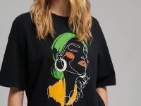 Футболка объемного кроя из хлопкового джерси