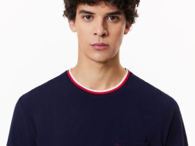 Мужская футболка для дома Lacoste из хлопка