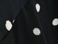 Платье в горох с открытой спиной, Черный