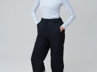 Брюки текстильные с полиуретановым покрытием утепленные флисом для женщин