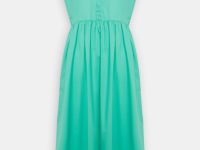 Платье из хлопка с отложным воротником