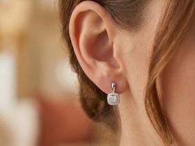 Серьги из белого золота э4712сг11174400