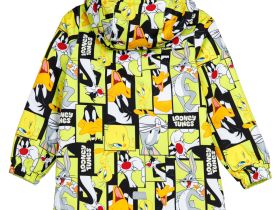 Куртка текстильная с полиуретановым покрытием для девочек (ветровка)