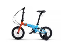 Детский велосипед Maxiscoo S007 Pro 14, год 2024, цвет Розовый-Синий