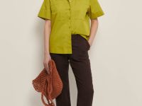 Брюки зауженного кроя с добавлением льна