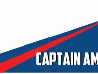 Наклейка для детского электромобиля Капитан Америка