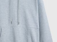 Базовое худи с карманом-кенгуру, Серый