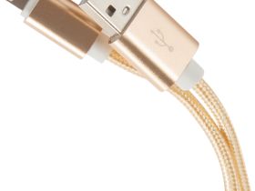 Кабель Red Line Nylon USB / Apple Lightning 1 м Золотистый