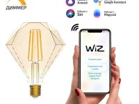 Smart Home Filament Diamond FIL DIM E27 Transparent