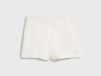 Вязаные шорты из мягкой пряжи, Белый