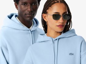 Хлопковый свитшот Lacoste унисекс свободного кроя