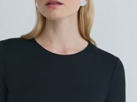 Боди с длинным рукавом, Черный