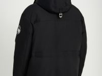 Пуховое пальто с накладными карманами