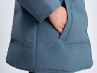 Пуховик с воротником-стойкой