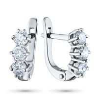Серьги из серебра с гранатами э0606сг07070100